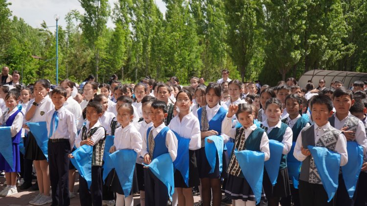 Республикалық бірыңғай "Жас ұлан" балалар және жасөспірімдер ұйымына қабылдау салтанаты өтті